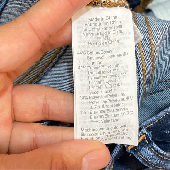 Madewell 9" Mid Rise Skinny Jeans Dark Blue Wash - Picture 7 of 12